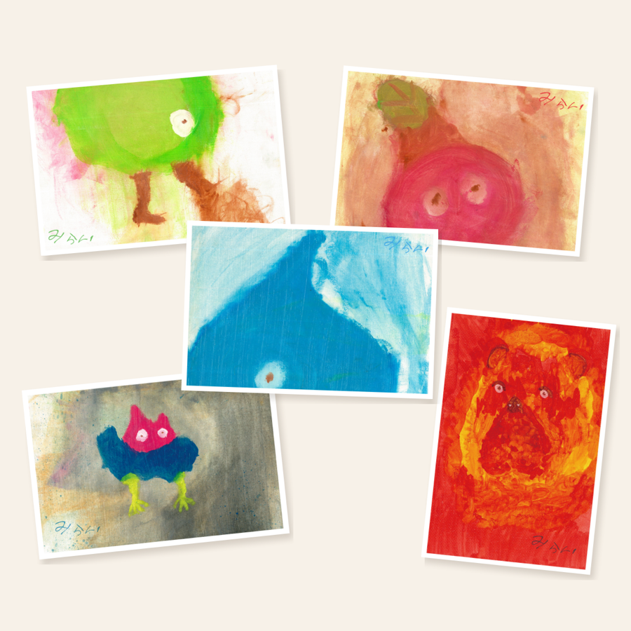 みらいのアート オリジナルポストカード5枚セット